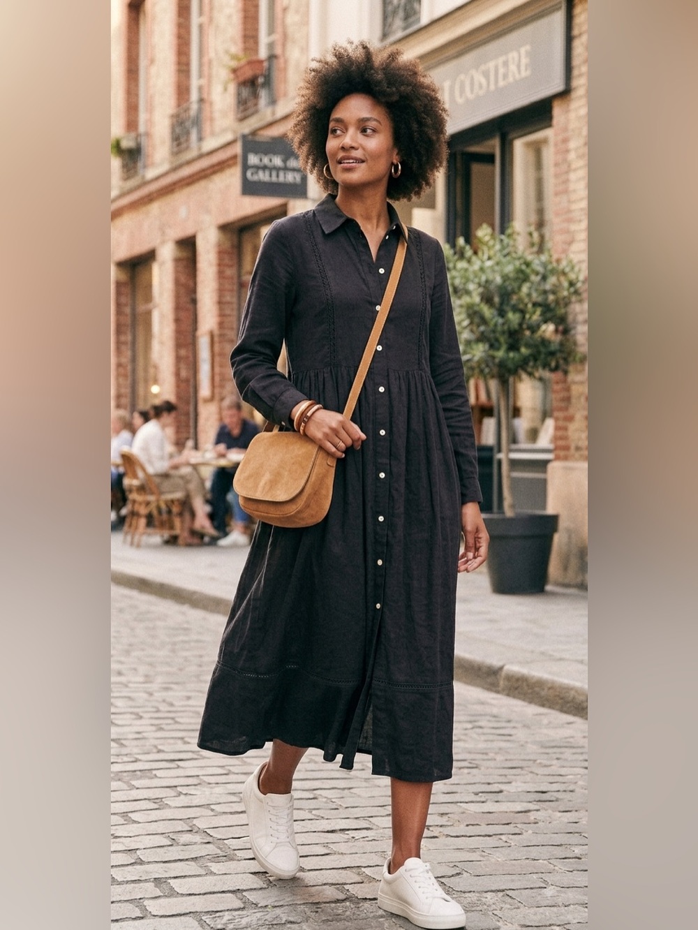 Meisïe /Spanish Designer Viscose Midi Shirt Dress - Medium - NWT